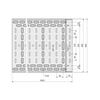 Kábeltálca perforált 3m E90 acél szalaghorganyzott 60mm x 400mm x 3000mm világosszürke KZI KOPOS